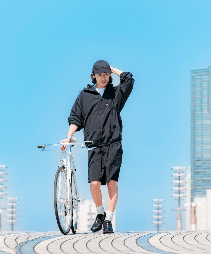 Lawson×FREAK'S STORE 可摺疊尼龍運動短褲 / 羅森FREAK