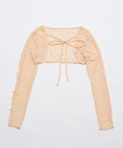 mline 短款蝴蝶結設計襯衫