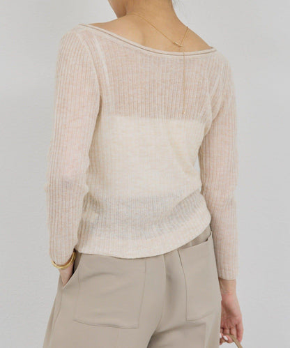 【套裝搭配適用】露肩針織衫