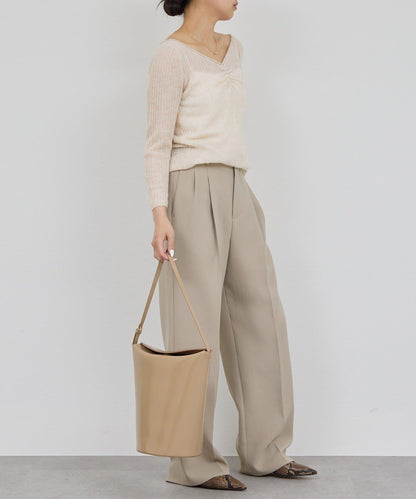 【套裝搭配適用】露肩針織衫