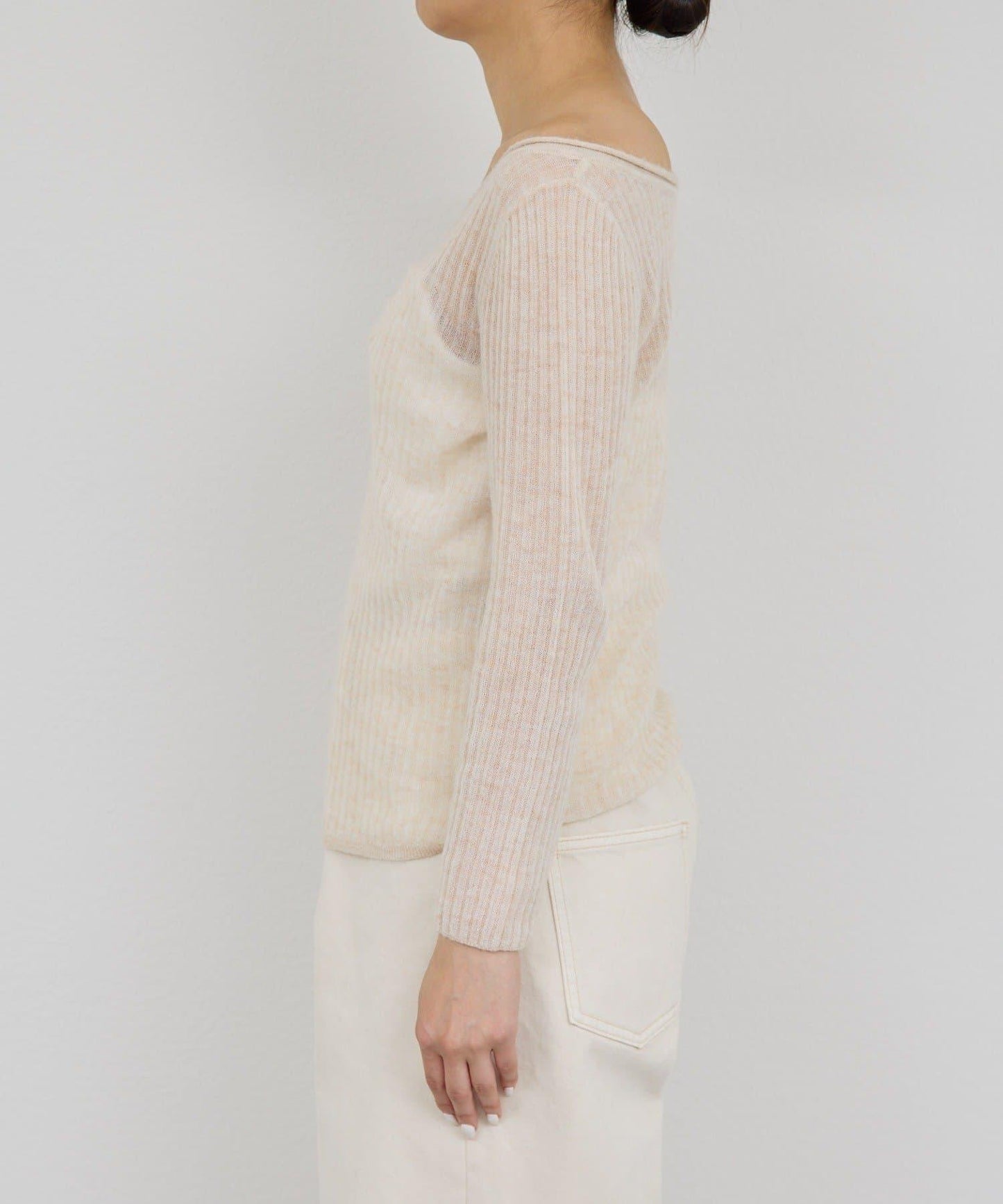 【套裝搭配適用】露肩針織衫