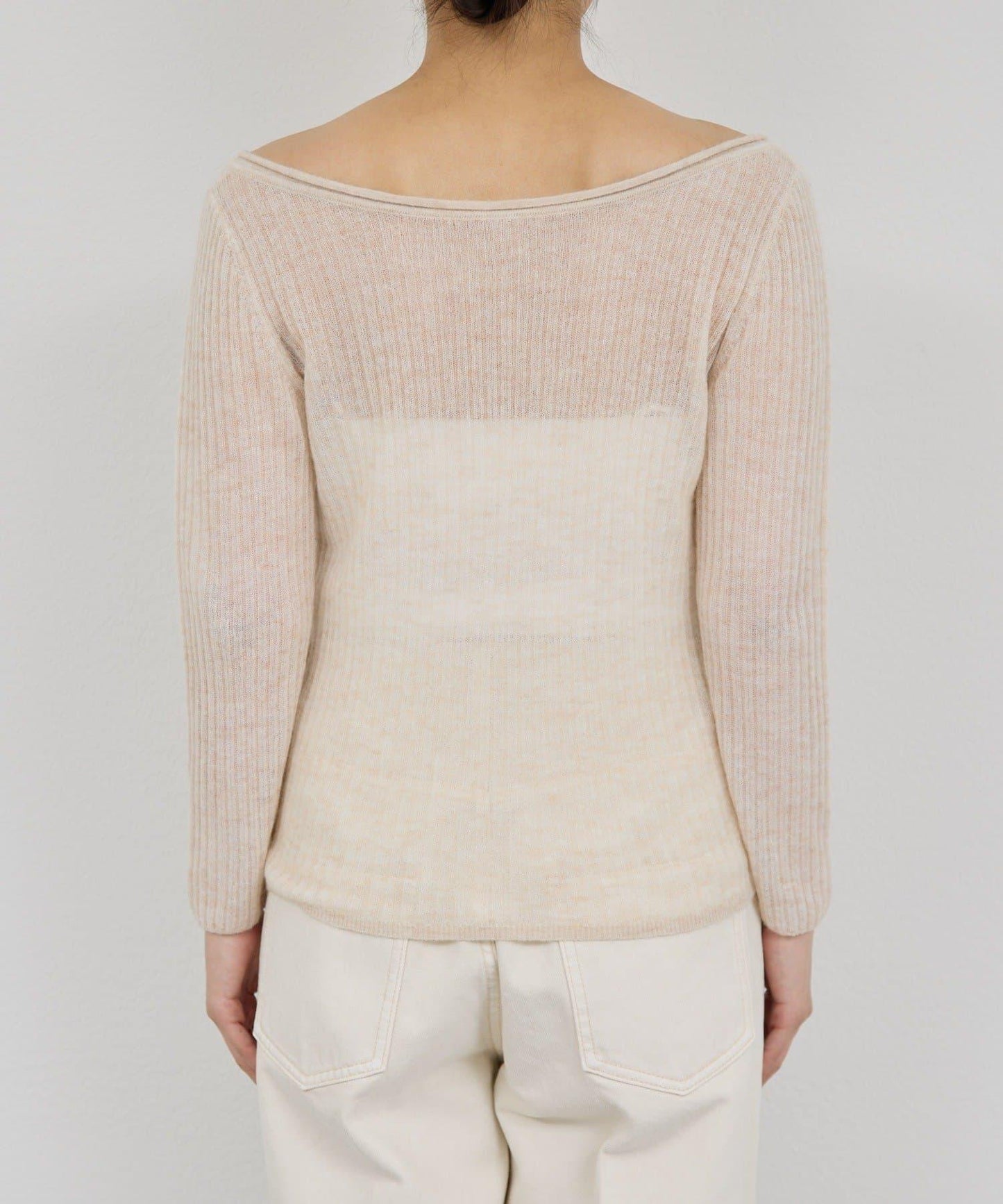 【套裝搭配適用】露肩針織衫