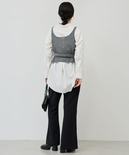 【套裝搭配】交叉領針織衫