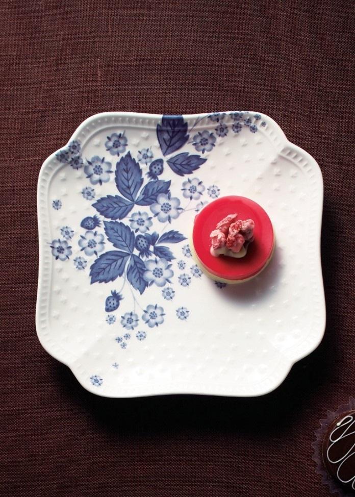 【Wedgwood】草莓之花靛藍小碟
