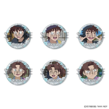 《忍者亂太郎》罐頭徽章套裝 -半助&利吉滿滿精選-