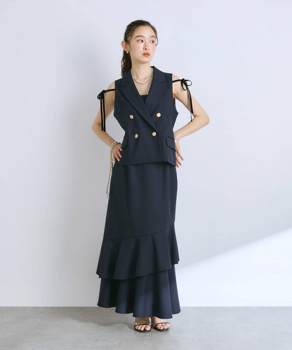 【套裝可·美型號】T/R流行絲綢斜裙裙