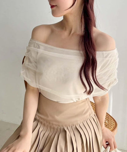 【一件接一件】露肩上衣