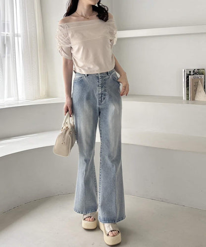 【一件接一件】露肩上衣