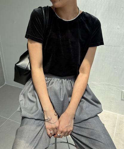 【前後2WAY】透視絨T恤