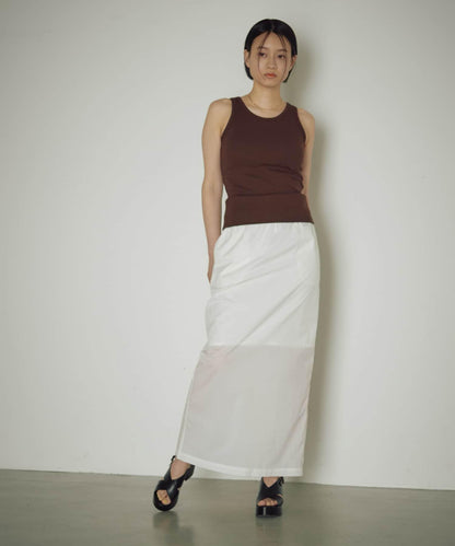 【自然風】透明尼龍緊身裙