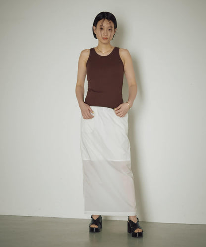 【自然風】透明尼龍緊身裙