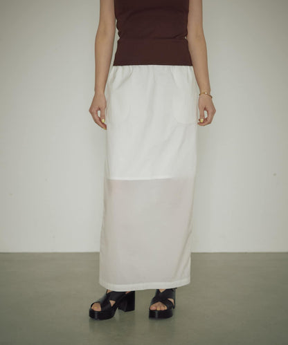 【自然風】透明尼龍緊身裙