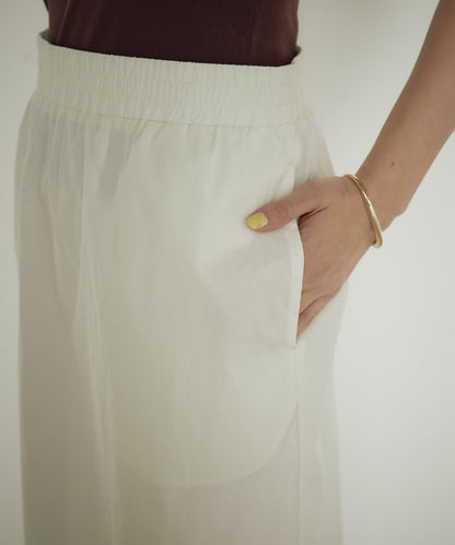 【自然風】透明尼龍緊身裙