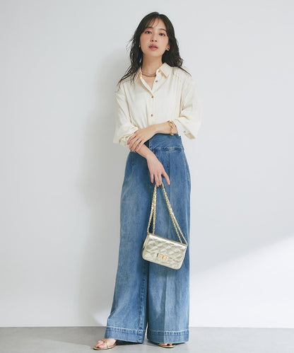 【美人顯瘦襯衫】輕瑩緞襯衫