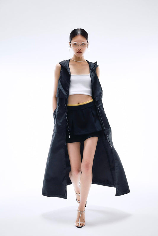 Nylon hoodie dress