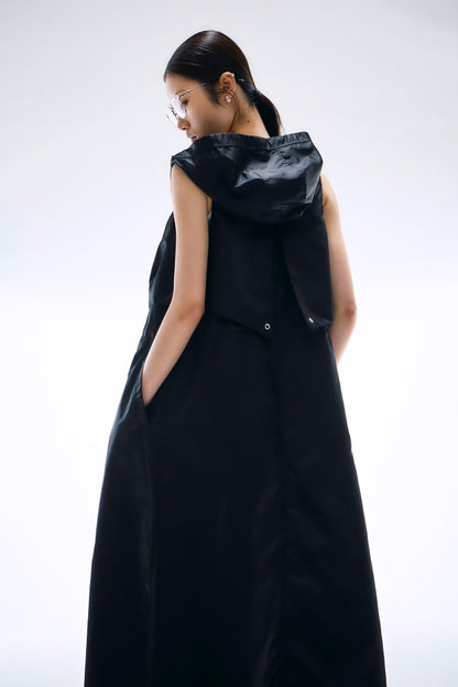Nylon hoodie dress