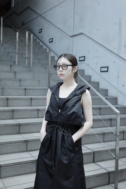 Nylon hoodie dress