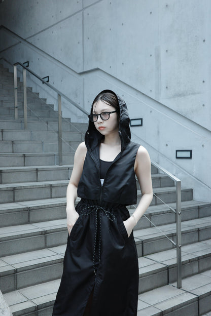 Nylon hoodie dress