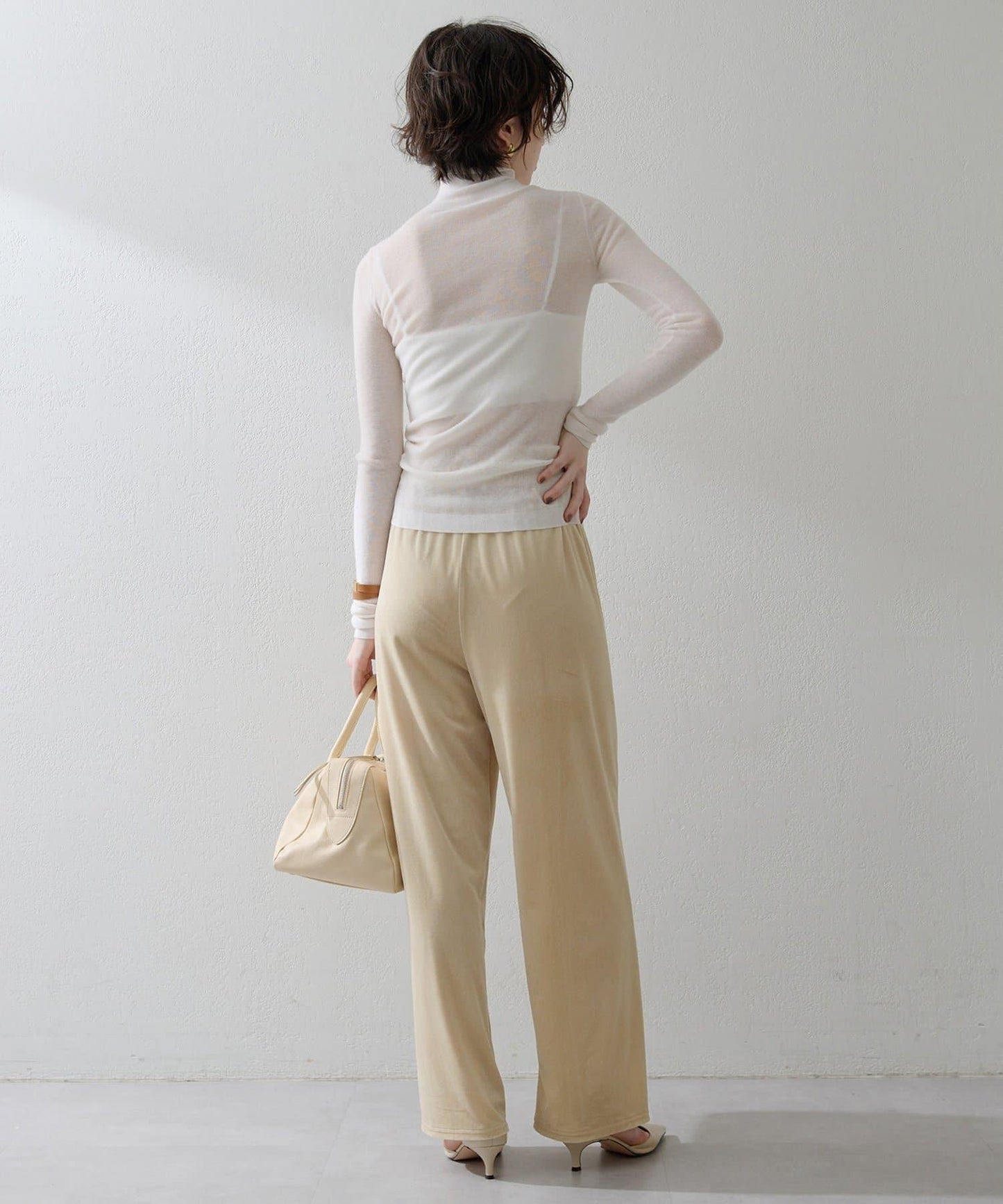 【THE PAUSE】羅紋高領套頭衫