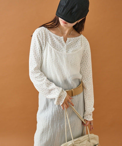 【mystic】透視吊帶連衣裙