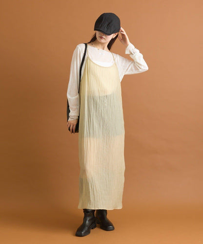 【mystic】透視吊帶連衣裙