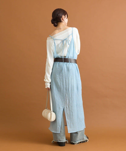 【mystic】透視吊帶連衣裙