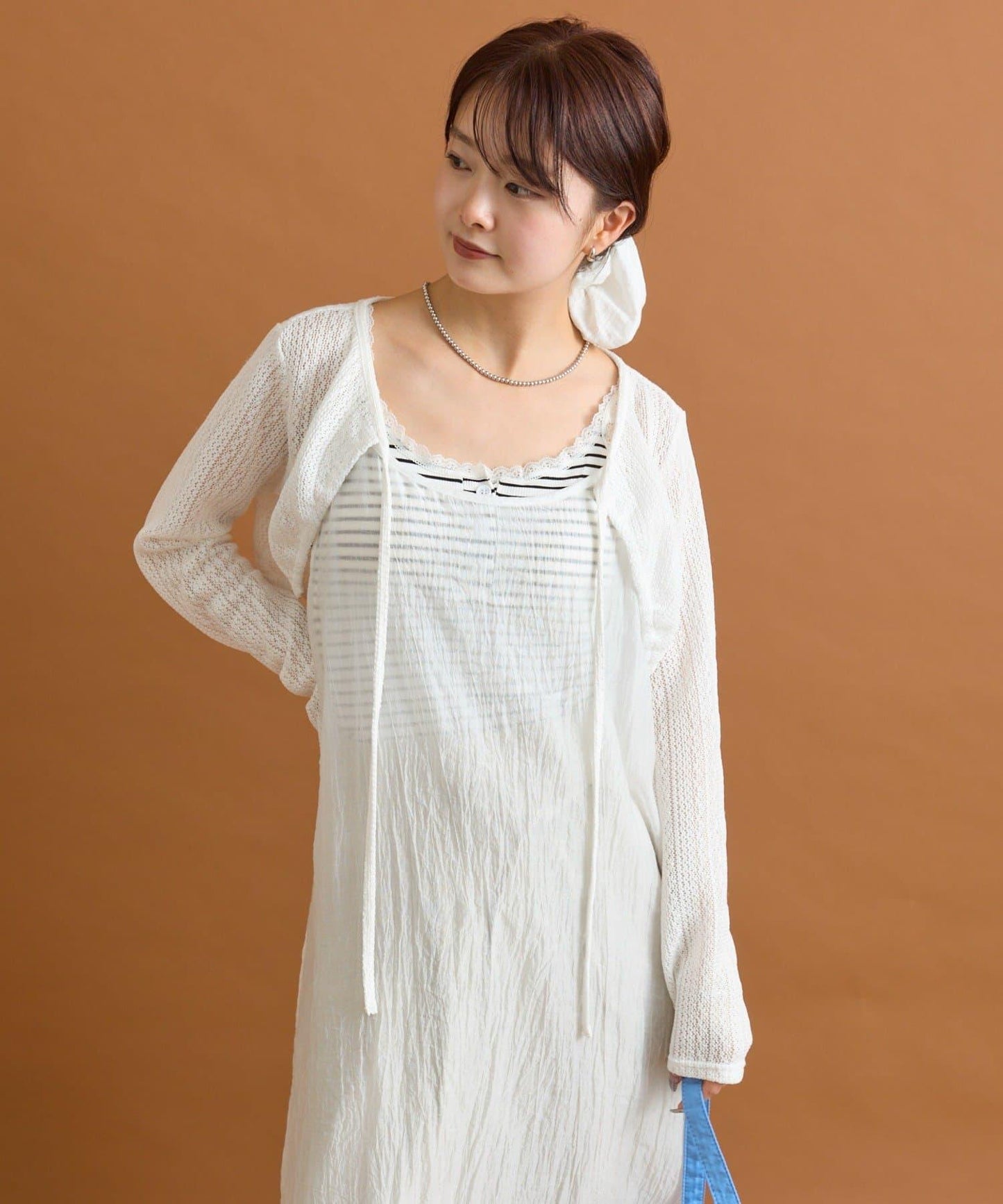 【mystic】透視吊帶連衣裙