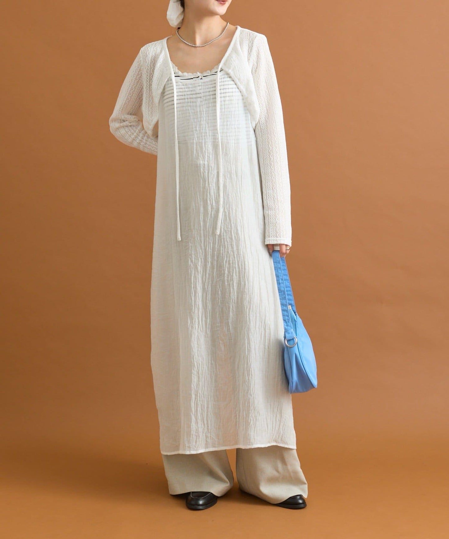 【mystic】透視吊帶連衣裙