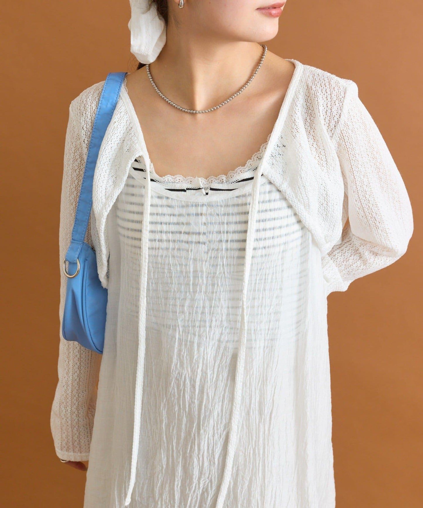 【mystic】透視吊帶連衣裙