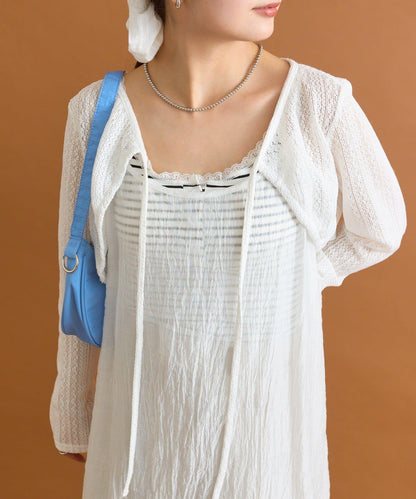 【mystic】透視吊帶連衣裙