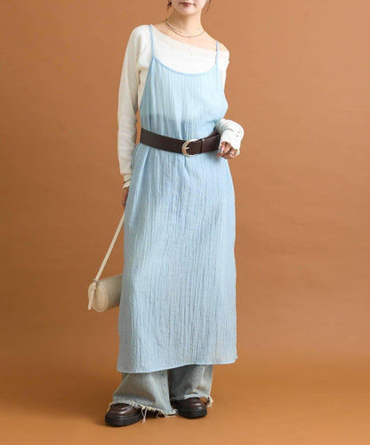 【mystic】透視吊帶連衣裙