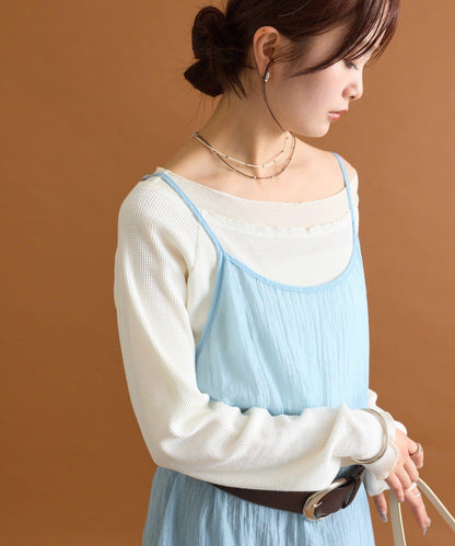 【mystic】透視吊帶連衣裙