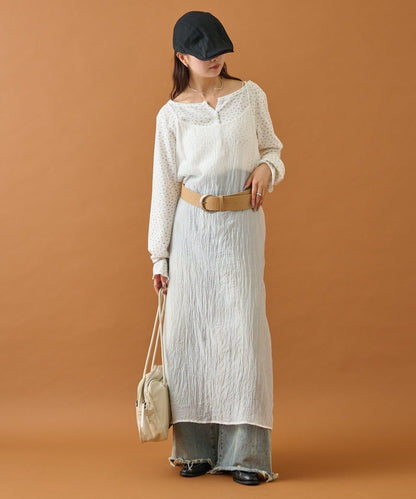 【mystic】透視吊帶連衣裙