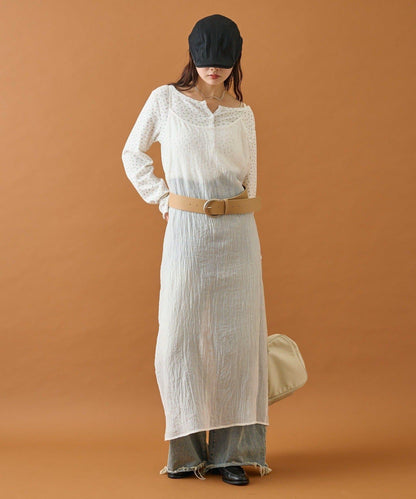 【mystic】透視吊帶連衣裙