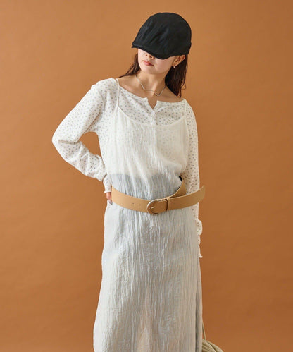 【mystic】透視吊帶連衣裙