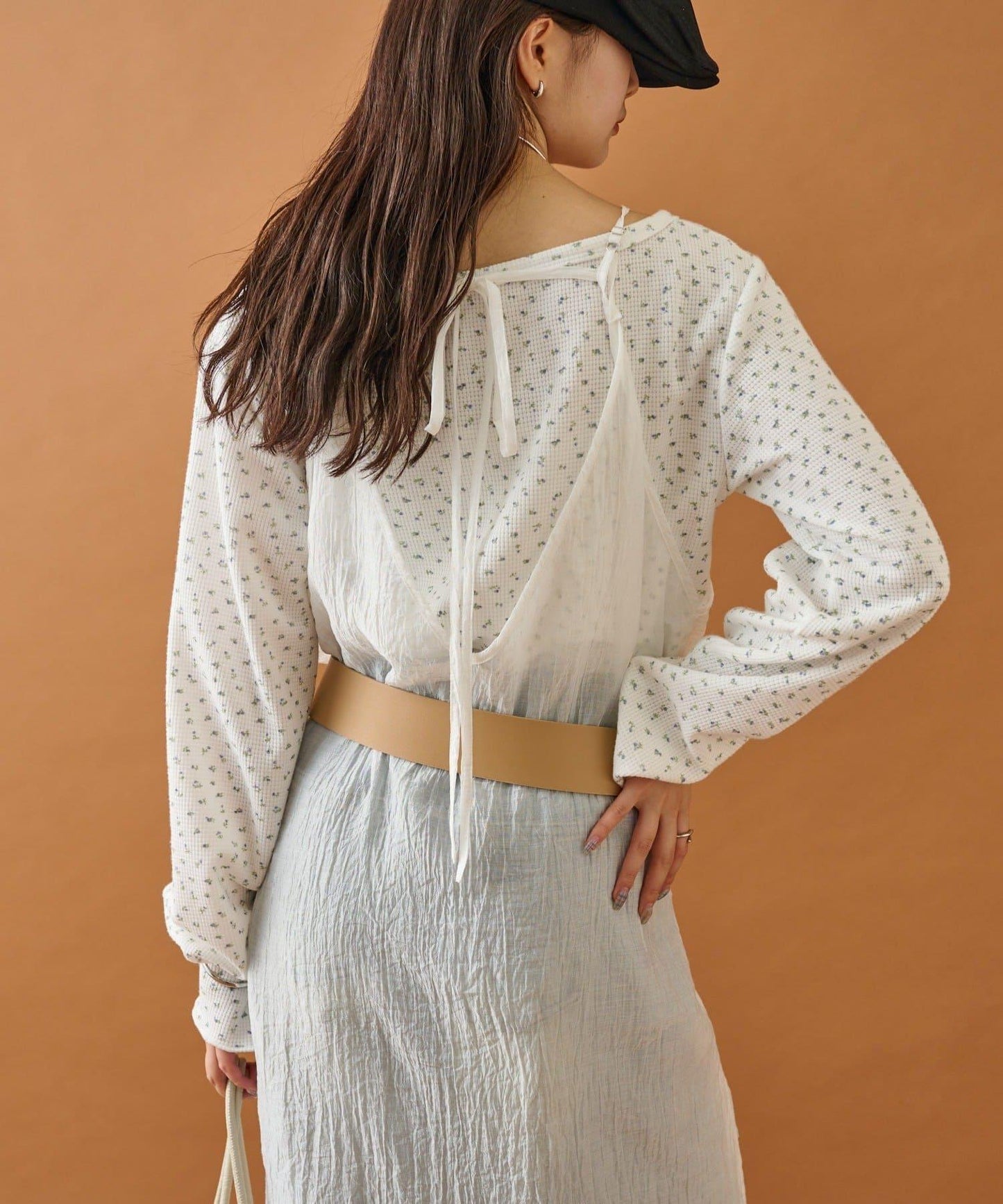 【mystic】透視吊帶連衣裙