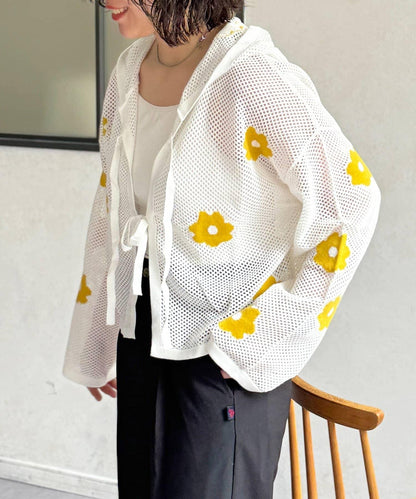 網眼花紋提花衛衣