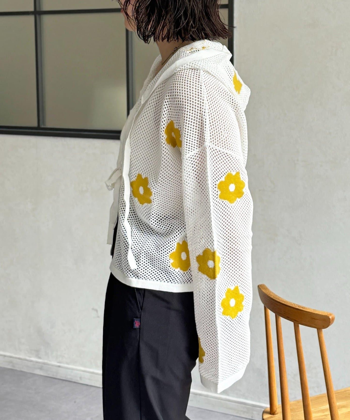 網眼花紋提花衛衣
