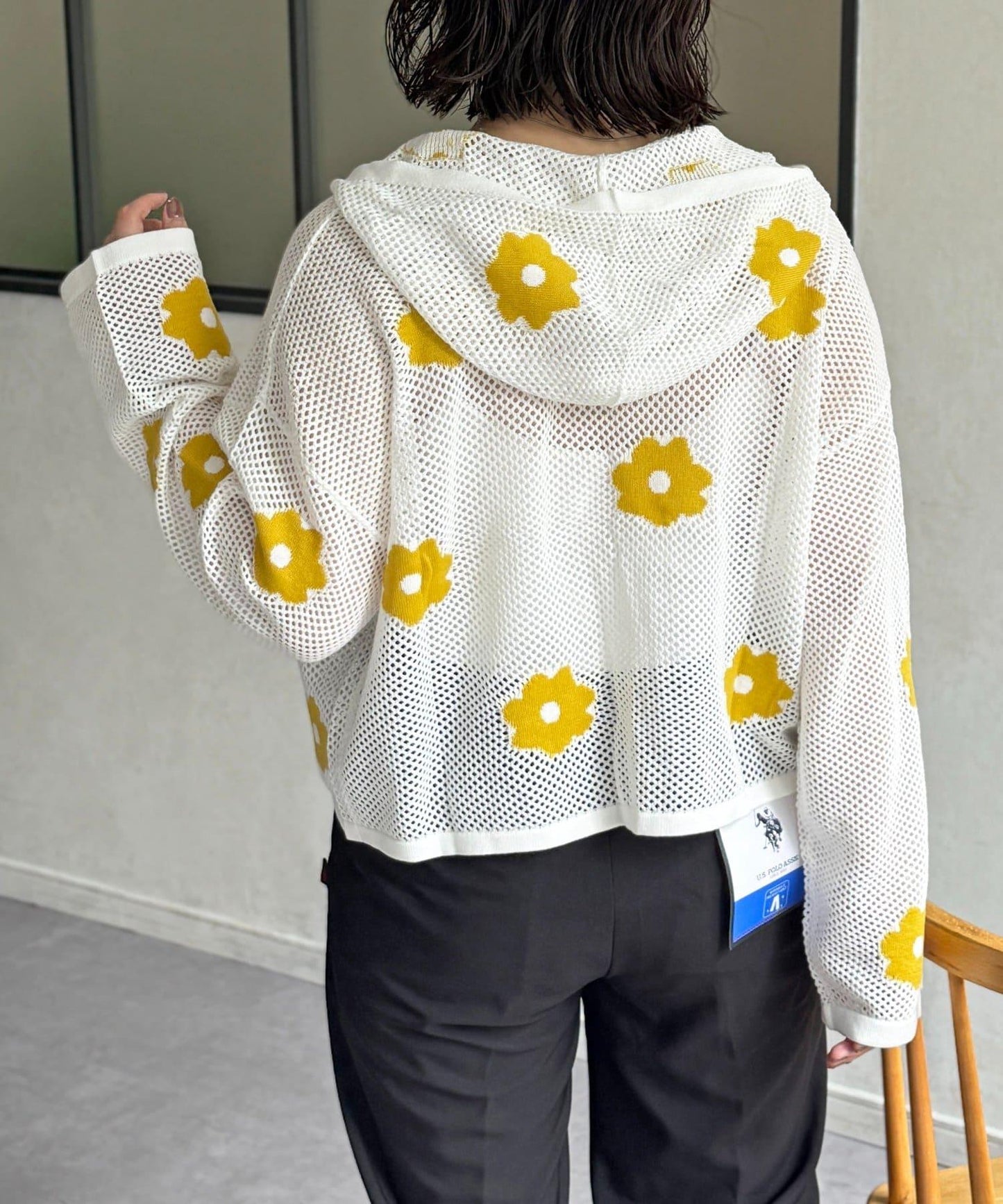 網眼花紋提花衛衣