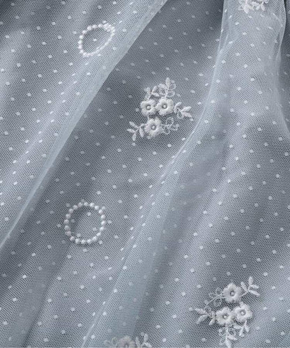 【連衣裙】針織上衣和蕾絲刺繡連衣裙2件套裝