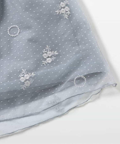 【連衣裙】針織上衣和蕾絲刺繡連衣裙2件套裝
