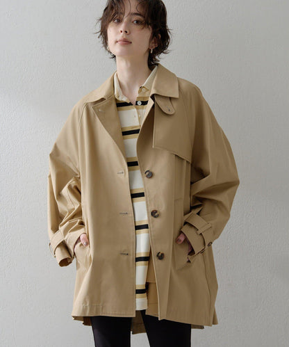 【THE PAUSE】條紋寬鬆Polo衫