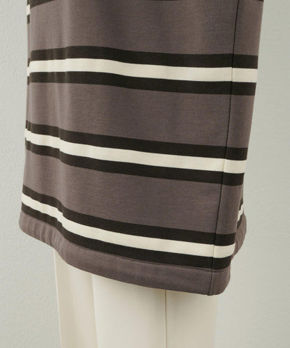 【THE PAUSE】條紋寬鬆Polo衫