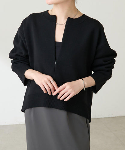 【人氣系列】仿羊毛圓下襬針織衫