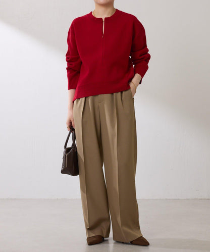 【人氣系列】仿羊毛圓下襬針織衫