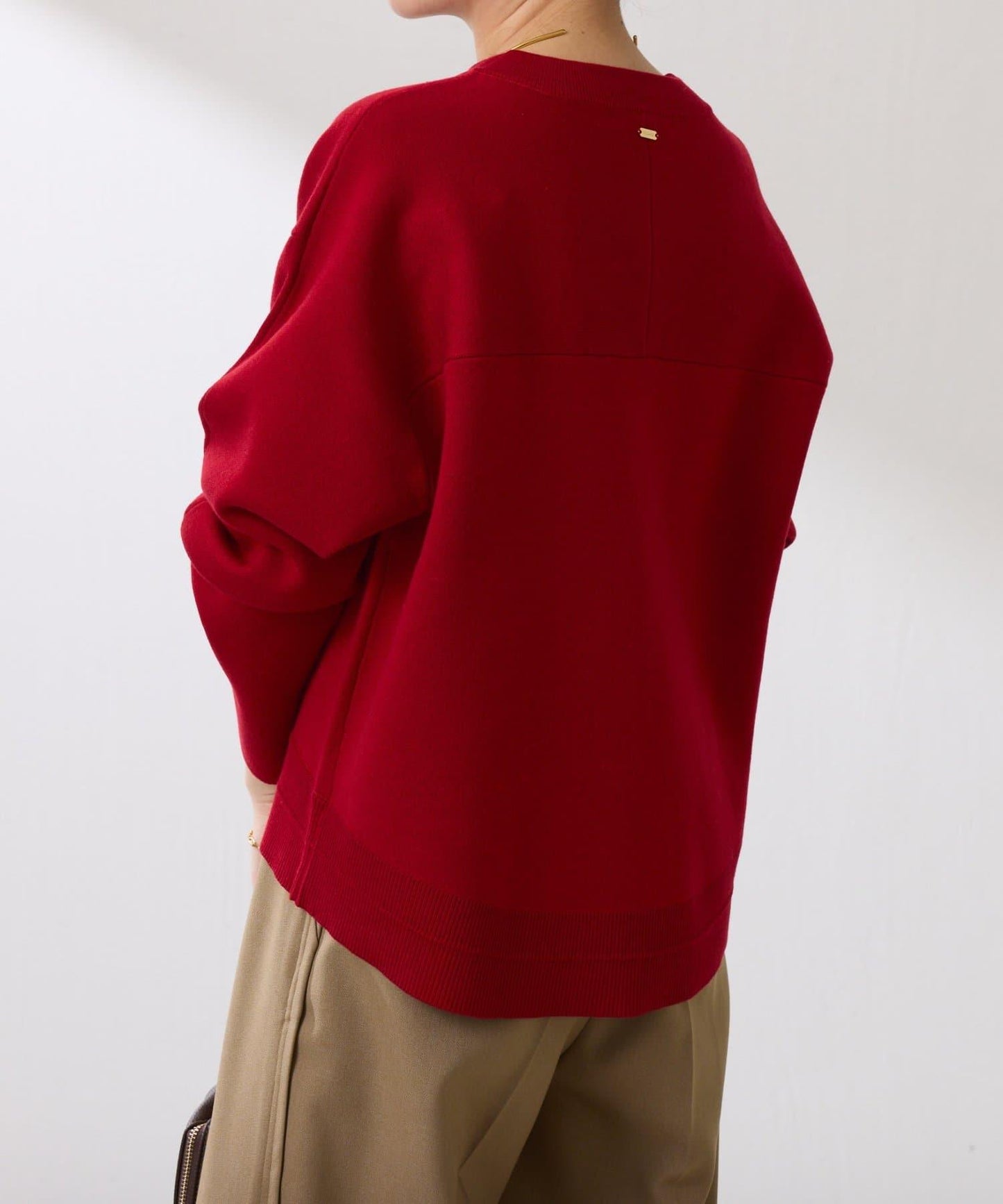 【人氣系列】仿羊毛圓下襬針織衫