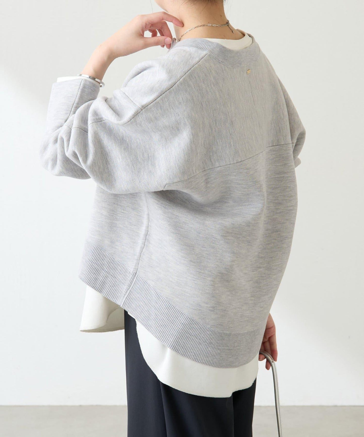 【人氣系列】仿羊毛圓下襬針織衫