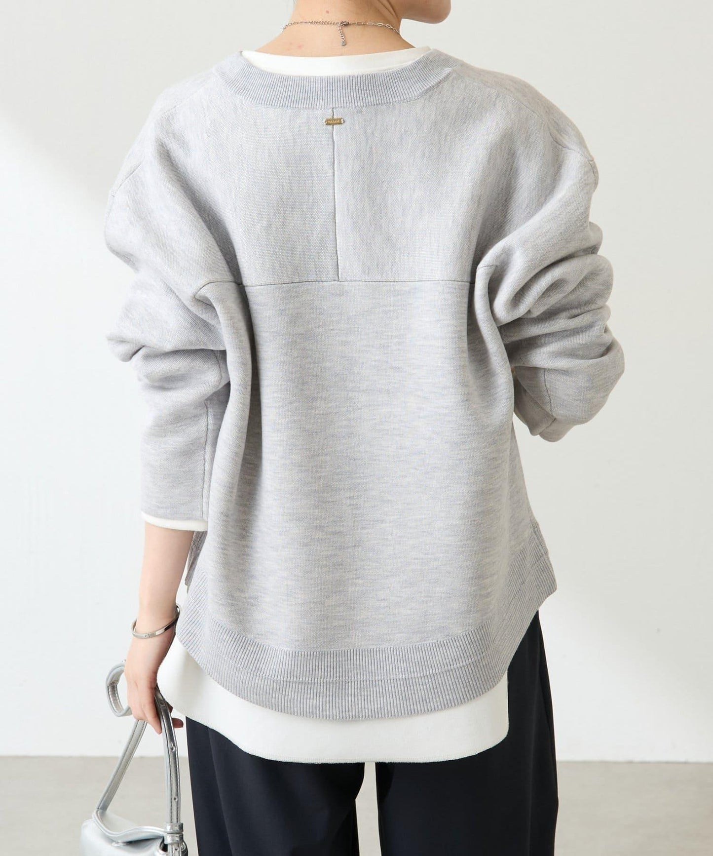 【人氣系列】仿羊毛圓下襬針織衫