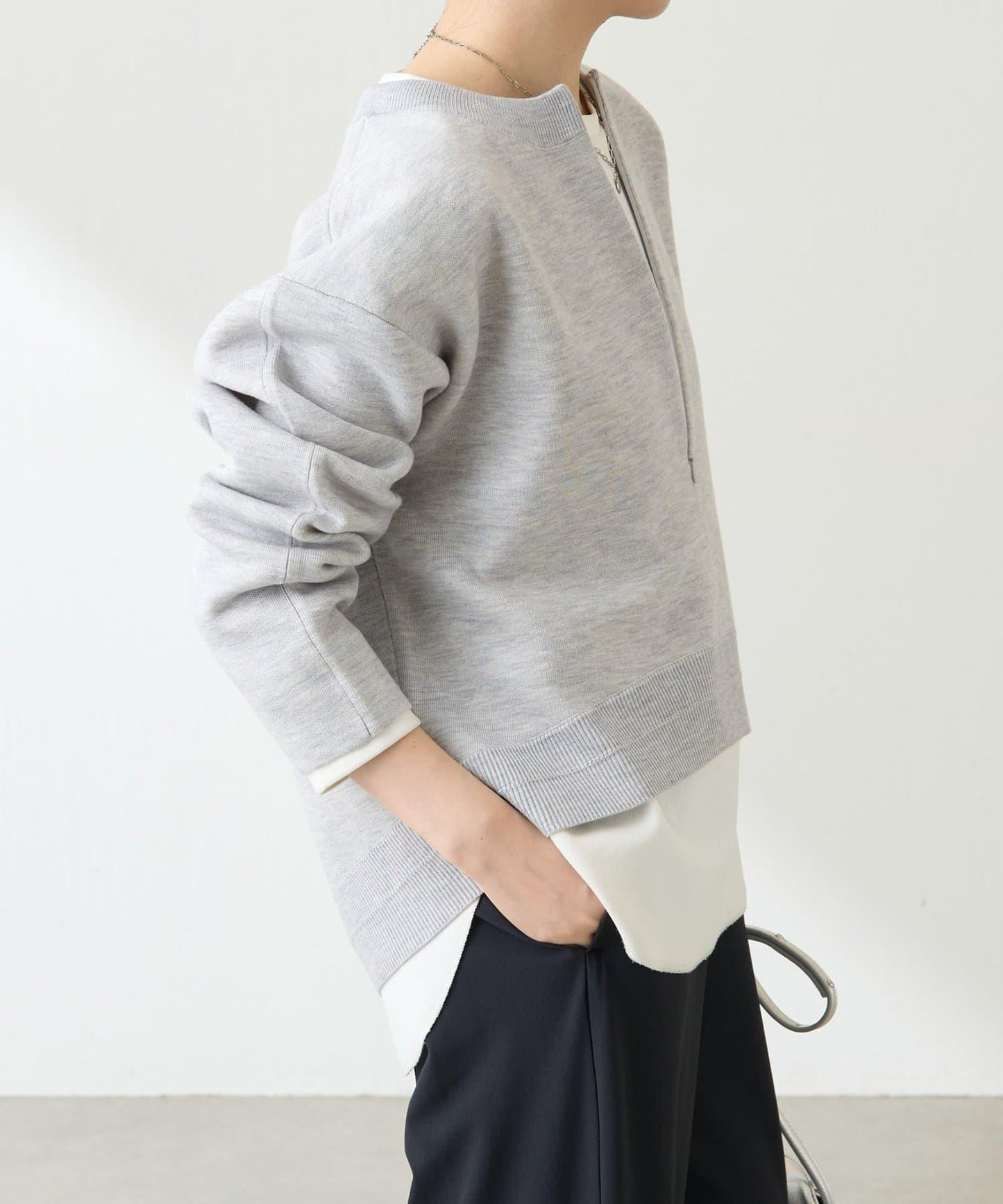 【人氣系列】仿羊毛圓下襬針織衫