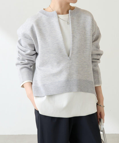 【人氣系列】仿羊毛圓下襬針織衫